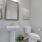 bright powder room